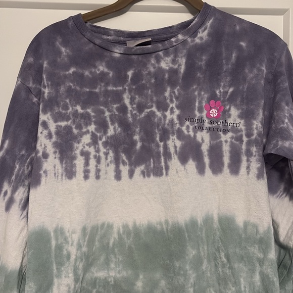 Simply Southern Tie-Dye Long Sleeve Shirt Size: S - Picture 3 of 6
